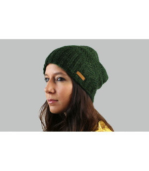 Lange Mütze grüne Barts Cecilia Beanie army